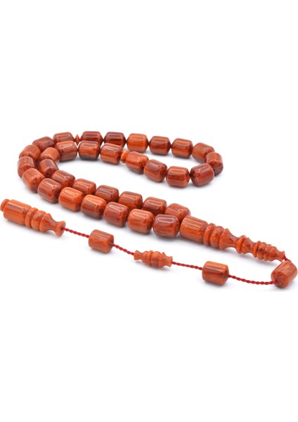 Usta Işi Sistemli Fıçı Kesim Açık Kahverengi Katalin Tesbih