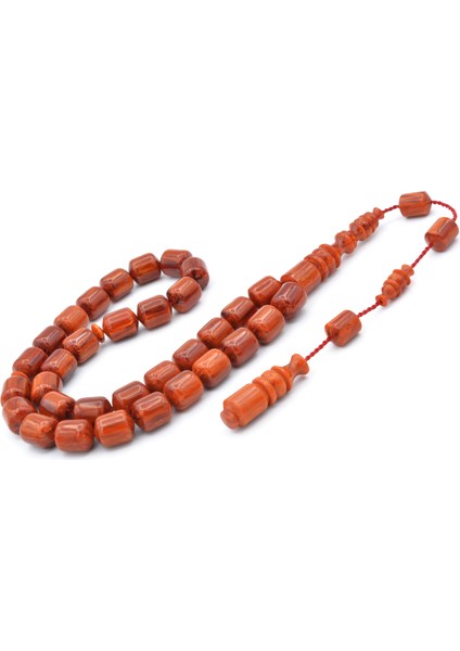 Usta Işi Sistemli Fıçı Kesim Açık Kahverengi Katalin Tesbih fiyatları