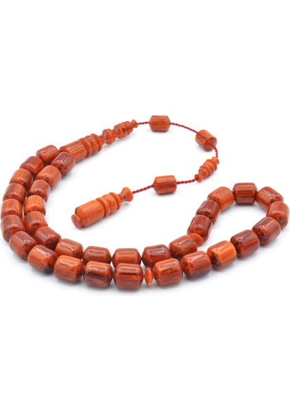 Usta Işi Sistemli Fıçı Kesim Açık Kahverengi Katalin Tesbih modelleri