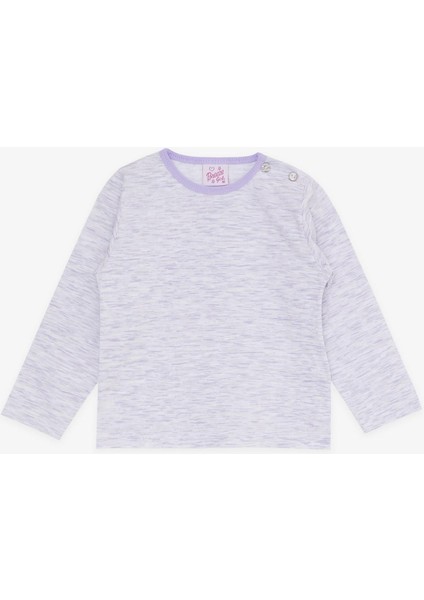 Kız Bebek Pijama Takımı Desenli 9 Ay-3 Yaş, Açık Lila