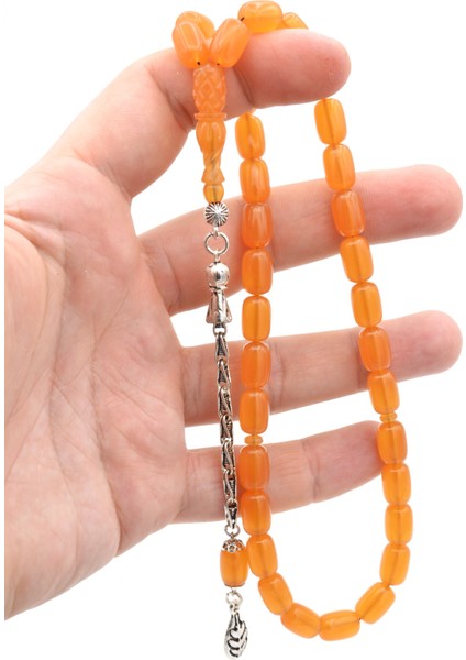 Imamesi Kalem Işçilikli Yemen Zar Rengi Sıkma Kehribar Tesbih fırsatları