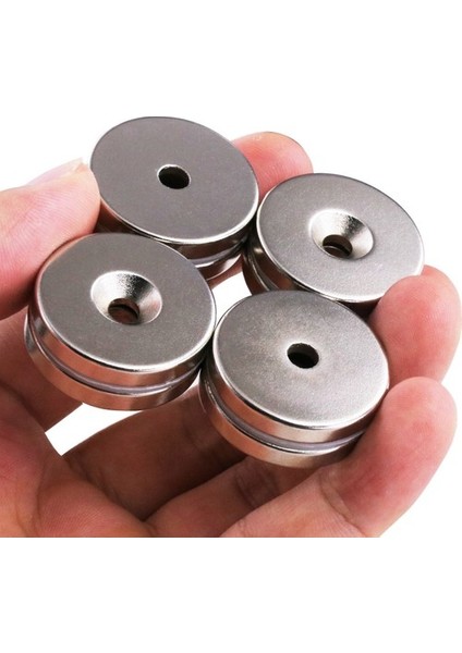 Neodyum Mıknatıs Havşa Delikli 25 x 10/5,5 x 5 mm (4'lü Paket)
