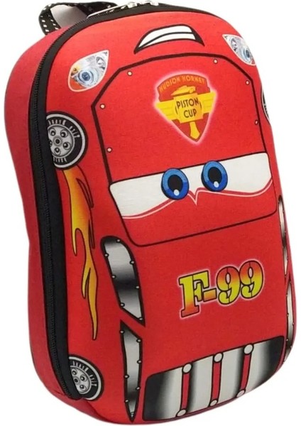 Anaokulu Kreş Cars Şimşek Mcqueen 5d Kabartmalı Çocuk Sırt Çantası Kreş Çantası