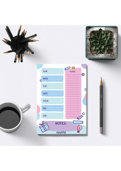 Bullet Journal Set A5, Bujo, Yapılacaklar Listesi, Günlük & Haftalık Planlayıcı, Notlar, Hedefler