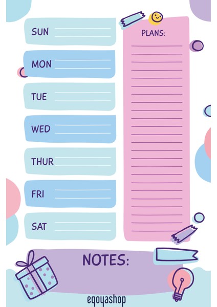 Bullet Journal Set A5, Bujo, Yapılacaklar Listesi, Günlük & Haftalık Planlayıcı, Notlar, Hedefler
