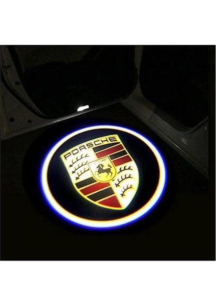Porsche Carrera4 2020 Kapı Altı LED Logo 1 Adet