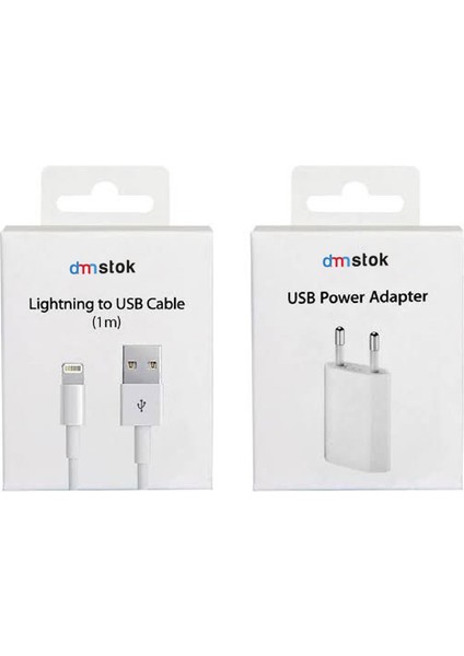 Dmnstok Iphone 6 7 8 Şarj Aleti Cihazı Adaptör Kablo Seti modelleri