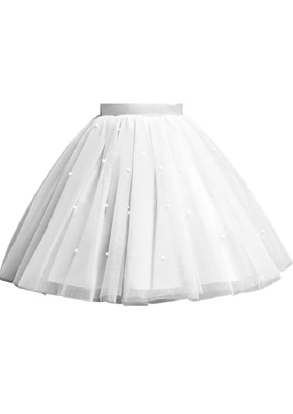 Kız Çocuk Inci Detaylı Kabarık Tütü Etek Doğum Günü Mezuniyet Parti Etek modelleri
