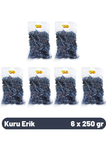 Kuru Erik 250 gr x 6 Adet Dilimlenmiş Erik Kurusu - (1,5 Kg)