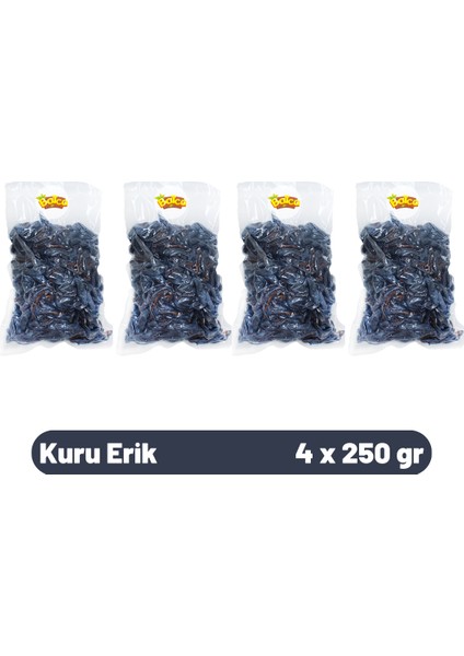 Kuru Erik 250 gr x 4 Adet Dilimlenmiş Erik Kurusu - (1 Kg)