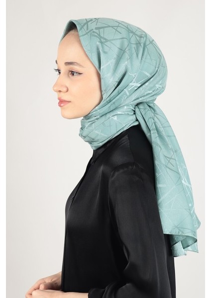 Merve Mina Ipeksi Jakar Italyan Şal Çizgi Desen - Okyanus modelleri