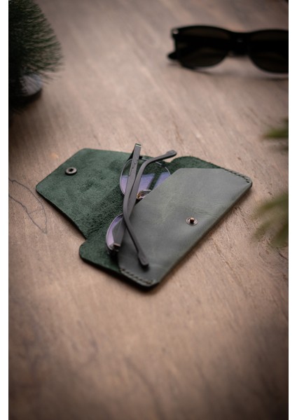Minimal x Hakiki Deri Gözlük Kılıfı - Minimalist Şık Tasarım - Gerçek Deri ve El Yapımı