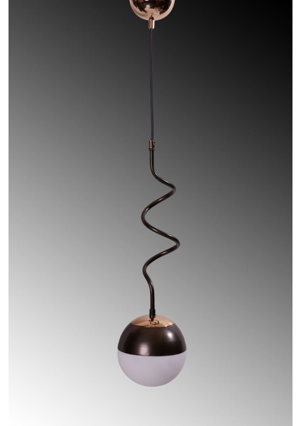 Stella Tekli Gold-Eskitme Metal Gövde Beyaz Camlı Tasarım Lüx Sarkıt Avize modelleri