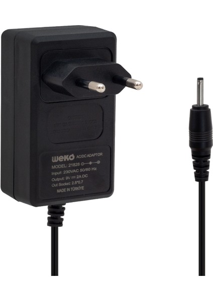 9 Volt 2 Amper Ince 2.5*0.7 Uç Tablet Pc Adaptörü Yerli Üretim fiyatları