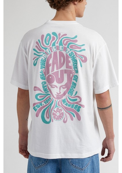 Loose Fit Rahat Kesim %100 Pamuk Bisiklet Yaka Pembe Tişört