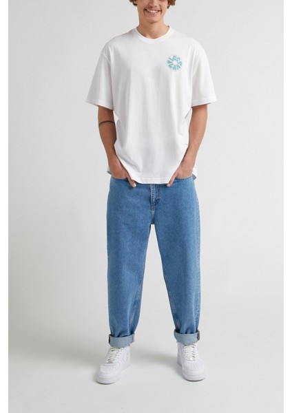 Loose Fit Rahat Kesim %100 Pamuk Bisiklet Yaka Pembe Tişört indirimleri