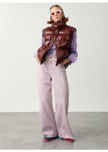 Denim Pantolon, 32, Lila