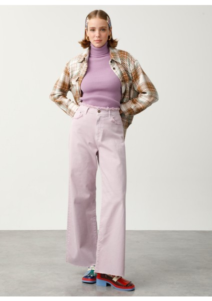 Denim Pantolon, 32, Lila