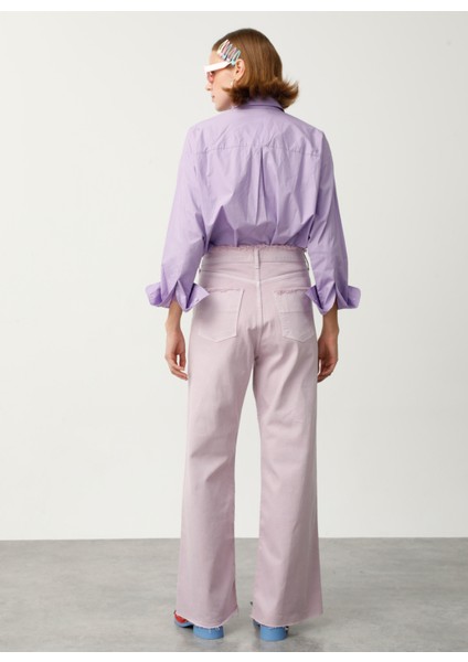 Denim Pantolon, 32, Lila