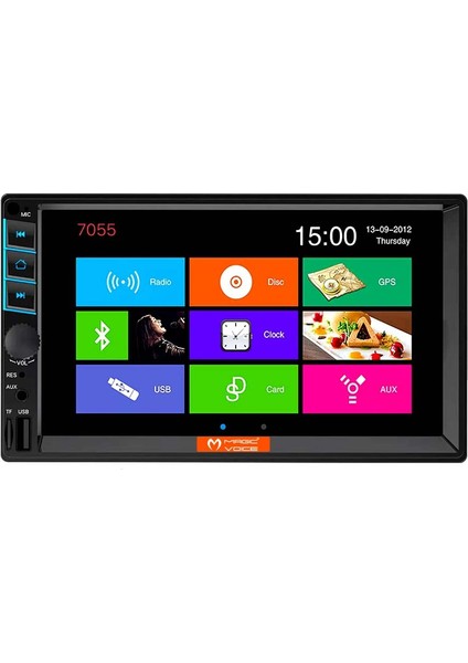 Melek Store  Magıcvoıce MV-5418 Usb/sd/fm/aux/bluetooth/mp5 7 Dokunmatik Mekaniksiz Double Oto Teyp