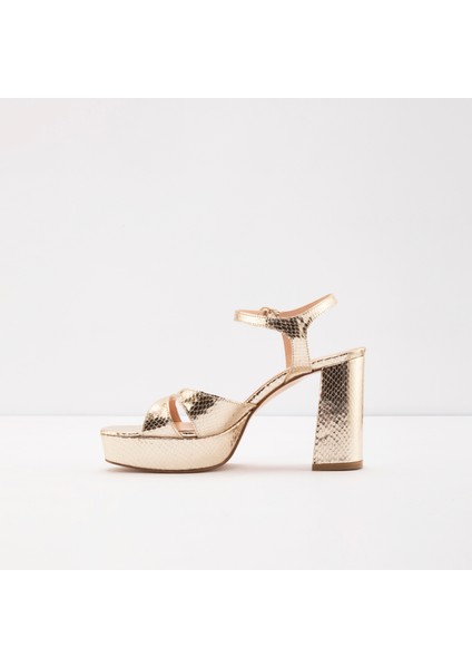 Lulea-Tr Sandalet Yüksek Topuklu Sandalet;abiye Sandalet - Gold modelleri