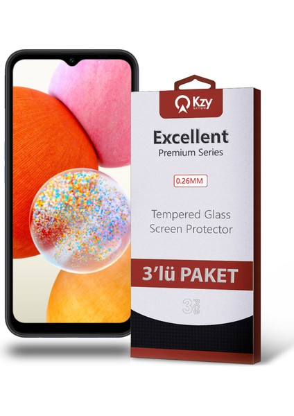 Samsung Galaxy A14 Temperli Ekran Koruyucu Kırılmaz Cam Ekonomik 3'lü Paket