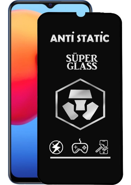 Caseart Vivo Y51 Tam Kaplayan Anti Statik Çizilmez Safir Ekran Koruyucu Cam