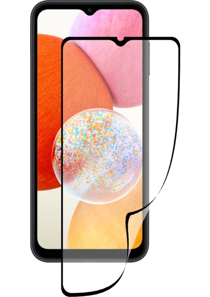 Caseart Samsung Galaxy A14 Tam Kaplayan Fiber Nano Ekran Koruyucu Cam