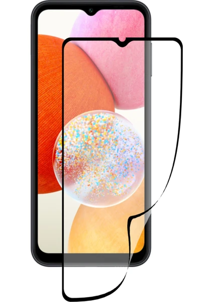 Caseart Samsung Galaxy A14 Tam Kaplayan Fiber Nano Ekran Koruyucu Cam