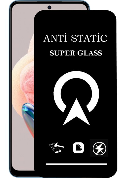 Xiaomi Redmi Note 12 Tam Kaplayan Anti Statik Çizilmez Safir Ekran Koruyucu Cam