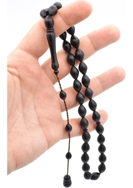 Usta Işi Sistemli Beyzi Kesim Siyah Fiber Tesbih Iri Boy fırsatları