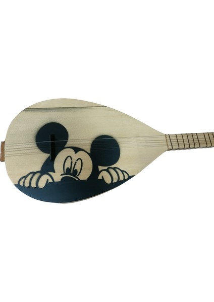 Cura Mickey Mouse Desenli Uzun Sap Çocuk Sazı Tam Set