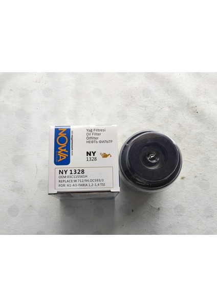 Audi-A1-A3 Fabia 1,2-1,4 Tsi Oem Yağ Filtresi Ny 1328