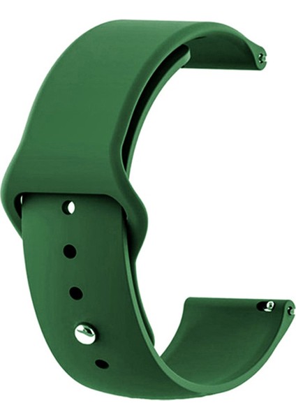 Tecno Watch 2 Kordon Mat Klasik Silikon Krd 11 Koyu Yeşil