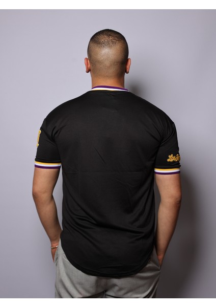 Los Angeles Siyah Sarı Renk Spor Giyim T Shirt fiyatları