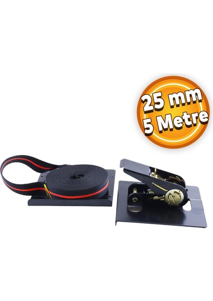 Parke Sıkıştırma Gerdirme Gergisi Halatı 25 mm 5 Metre
