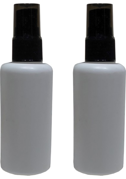 2 Adet 30 ml Polietilen Sprey Şişe Siyah