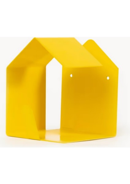 Sarı Metal Duvar Askısı - Çok Amaçlı Balkon Ve Bahçe Dekoru - Little House fiyatları