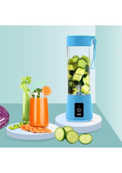 Kaliteli 400ML Şarjlı Taşınabilir Buz Kırabilir Smoothie Blender Meyve Sıkacağı