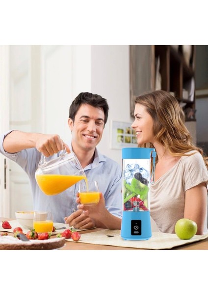 Kaliteli 400ML Şarjlı Taşınabilir Buz Kırabilir Smoothie Blender Meyve Sıkacağı
