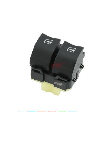 AN-728A-CAM Acma Kapama Anahtarı Sol Ikılı Beyaz Isık Clıo Iv - Symbol - Captur - Sander