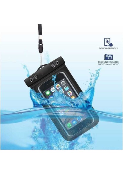 Su Geçirmez Kılıf Bütün Telefon Modelleri ile Uyumlu Askılı Waterproof Yeşil fiyatları