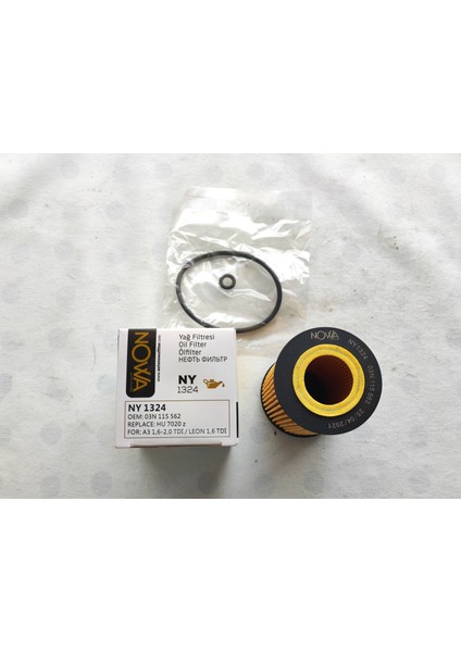 A3 1,6-2,0 Tdi / Leon 1,6 Tdı Oem Yağ Filtre Ny 1324