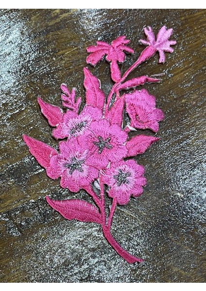 10X6 cm Ütü Ile Yapışan Demet Çiçek Aplike Arma Dikiş Hobi Aksesuarı