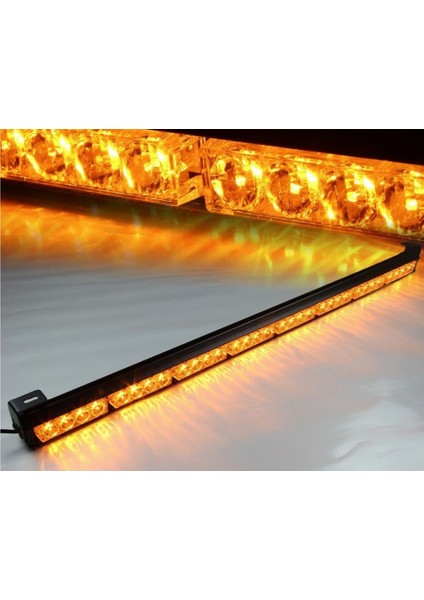 Sarı Çakarlı LED Bar Tepe Off Road Çalışma Lambası 32 LED 12-36V 90cm modelleri