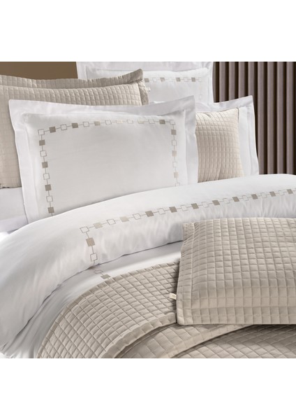 Pasıonı - Saten - Elegante - Çift Kişilik Yatak Örtüsü Takımı