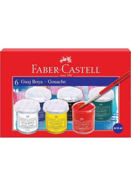 Faber Castell Guaj Boya 6 Renk & 15 ml