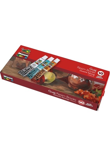 Nova Color 10 Renk Tüp  Guaj Boya 70 gr