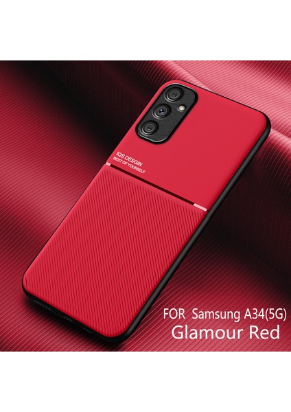 For Samsung Galaxy A34 5g Sahtekarlık Manyetik Emme Cep Telefonu Kılıfları (Yurt Dışından)