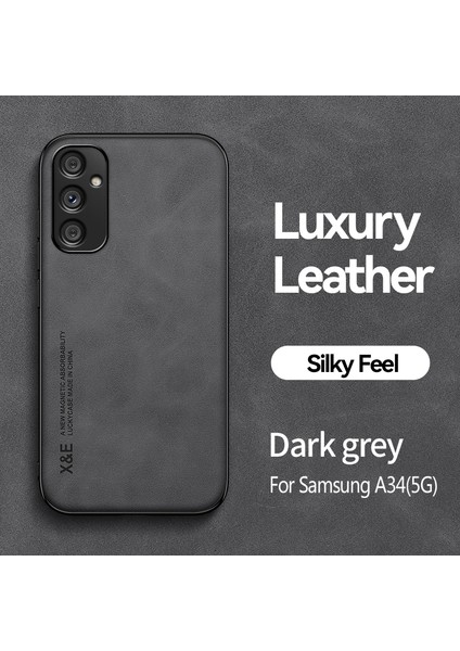 For Samsung Galaxy A34 5g Cilt Hissi Manyetik Emme Cep Telefonu Kılıfları (Yurt Dışından)